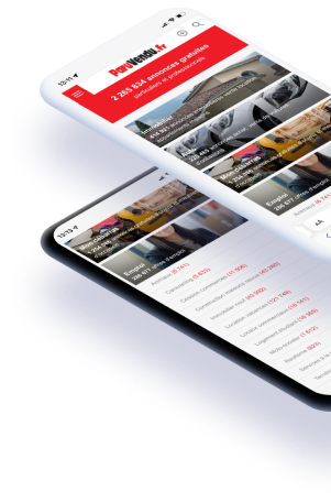 image repr�sentant 2 t�l�phones avec l'application paruvendu.fr