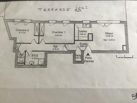  Appartement � louer 3 pi�ces 
