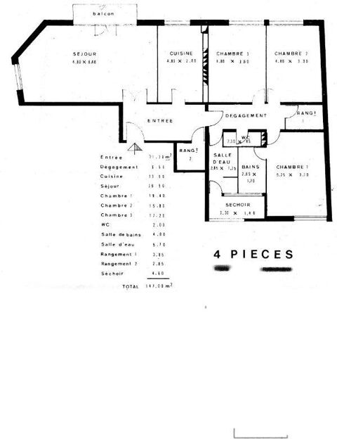  Appartement � louer 5 pi�ces 