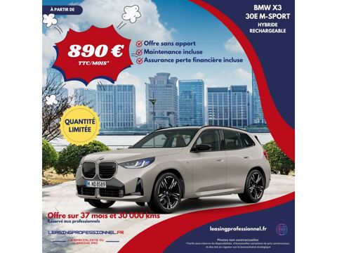 BMW X3 xDrive 30e - M Sport - LLD LEASING SOCIETE 2025 occasion Nice 06000
