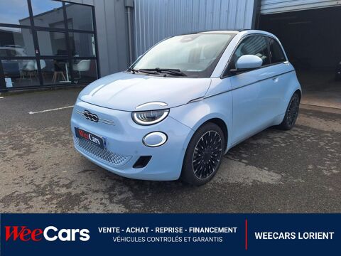 Fiat 500 ELECTRIC 120 58PPM 42KWH AUTONOMIE-320KMH LA-PRIMA BVA 2022 occasion Caudan 56850