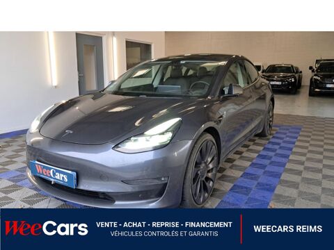Tesla Model 3 515 82KWH PERFORMANCE 4WD DUAL-MOTOR BVA 2021 occasion Reims 51100
