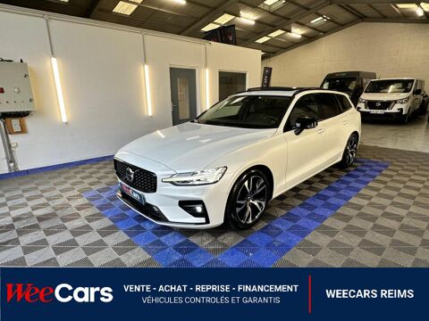 Volvo V60 B4 Diesel - 197 - BVA Geartronic 8 R-Design TVA r&eacute;cup&eacute;rable 2022 occasion Reims 51100