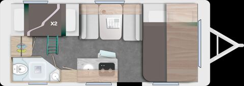 Caravane Caravane  occasion Beauvois-en-Cambr&eacute;sis 59157