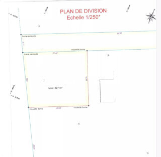  Terrain à vendre 827 m²