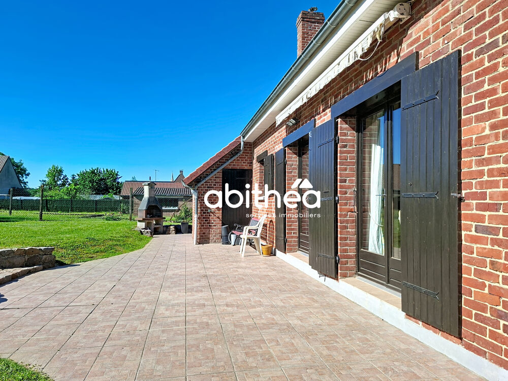 MAISON INDIVIDUELLE SEMI PLAIN PIED 92 m2 + 4 CHAMBRES + GRAND GARAGE + JARDIN