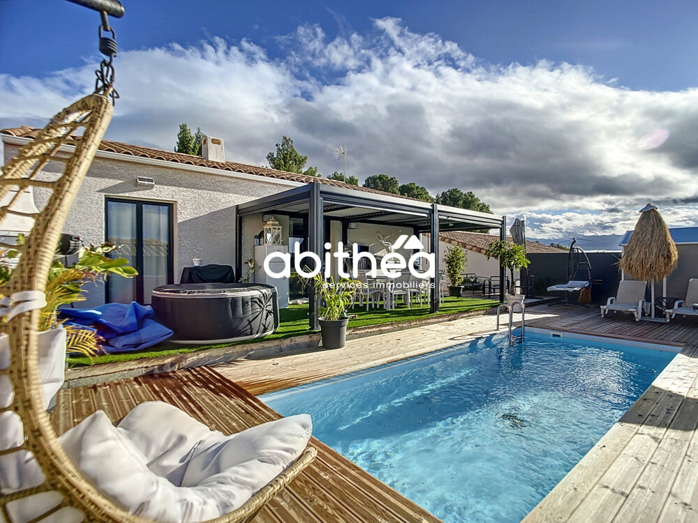 Vente Maison Villa meuble 3 pices avec jardin, piscine et terrasse. Lieuran les beziers
