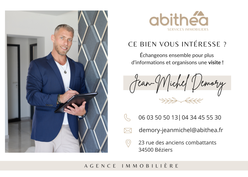 Vente Appartement APPARTEMENT T4 - 119 m2 - 3 CHAMBRES - BUREAU - 2 BALCONS - CAVE - CLIMATISATION - CENTRE-VILLE DE BÉZIERS Beziers