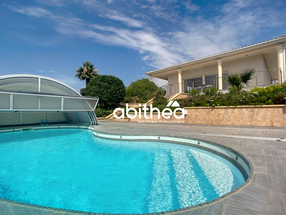 Vente Maison VILLA 4 FACES - PLAIN PIED - GRAND TERRAIN PAYSAGÉ - PISCINE - GARAGE - SOUS SOL Puissalicon