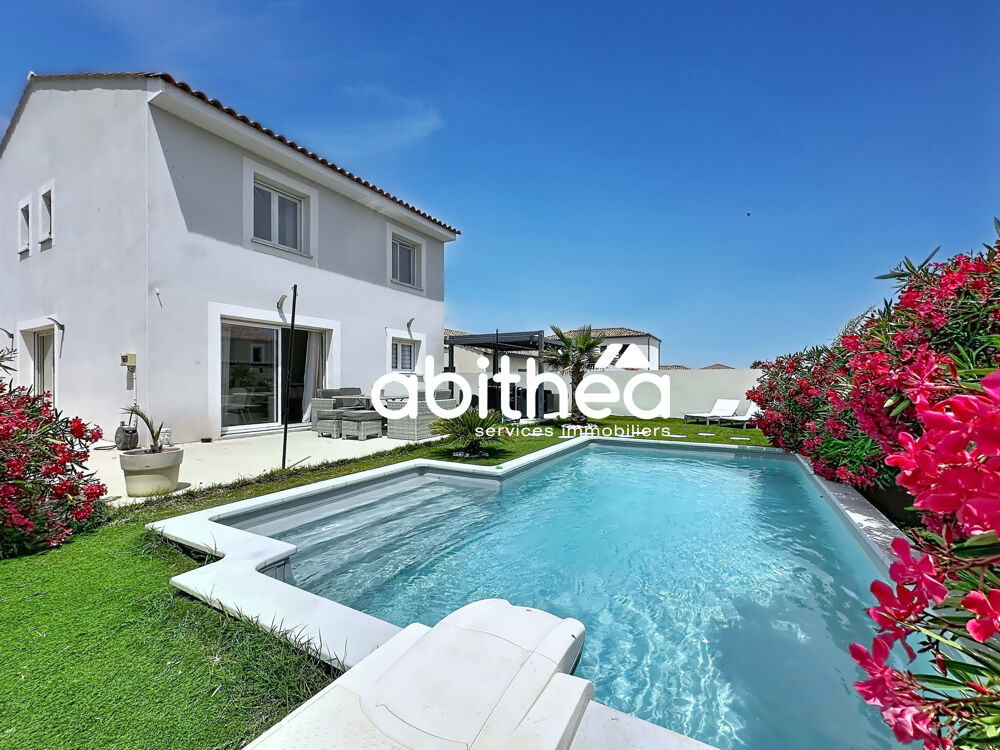 VILLA 3 FACES - 131 M2 - 4 CHAMBRES DONT 1 AU RDC - JARDIN PISCINE ET GARAGE - MONTBLANC