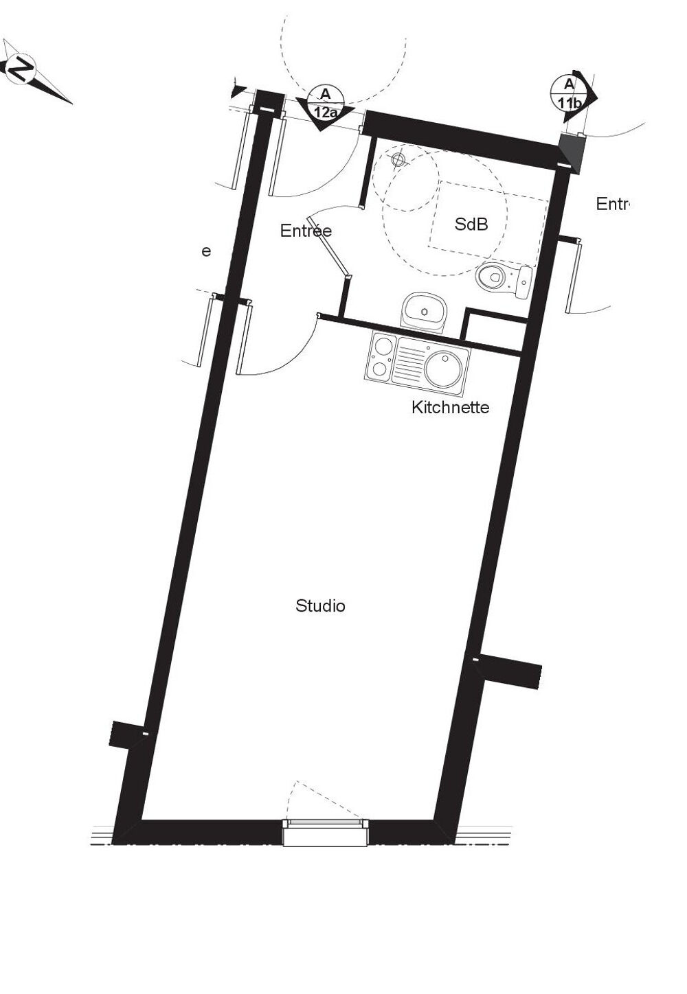 Grand appartement petite surface à vendre à Noisy-Le-Grand