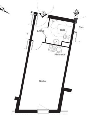  Appartement � vendre 1 pi�ce 28 m�