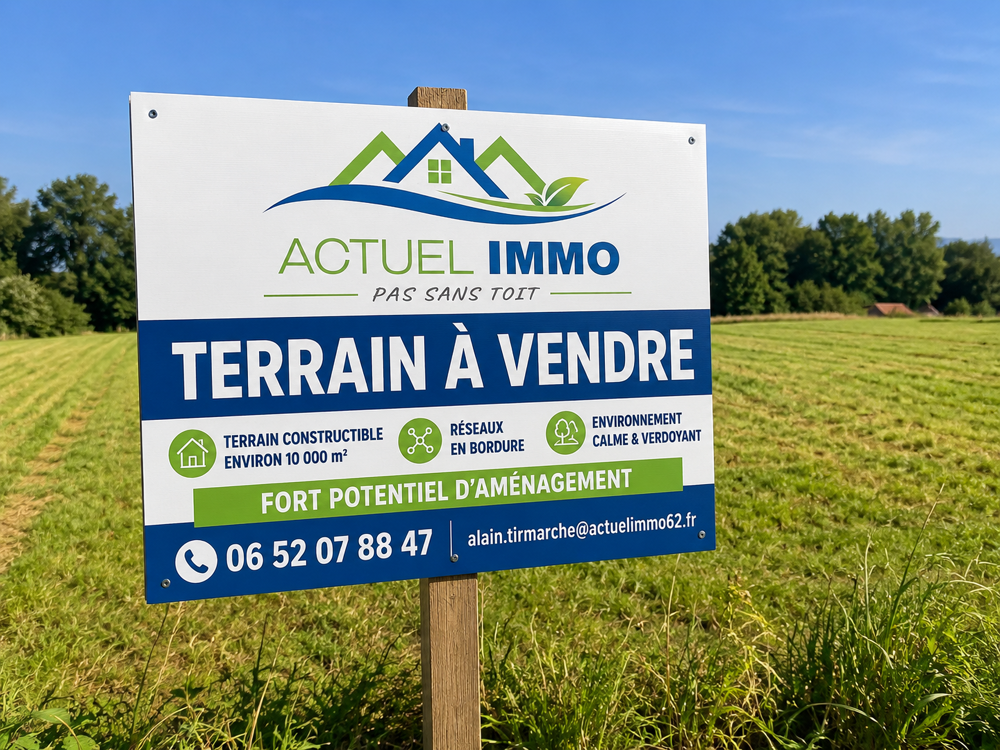 Vente Terrain Rare sur Saint-Hilaire-cottes : terrain de 1 hectare à fort potentiel St hilaire cottes