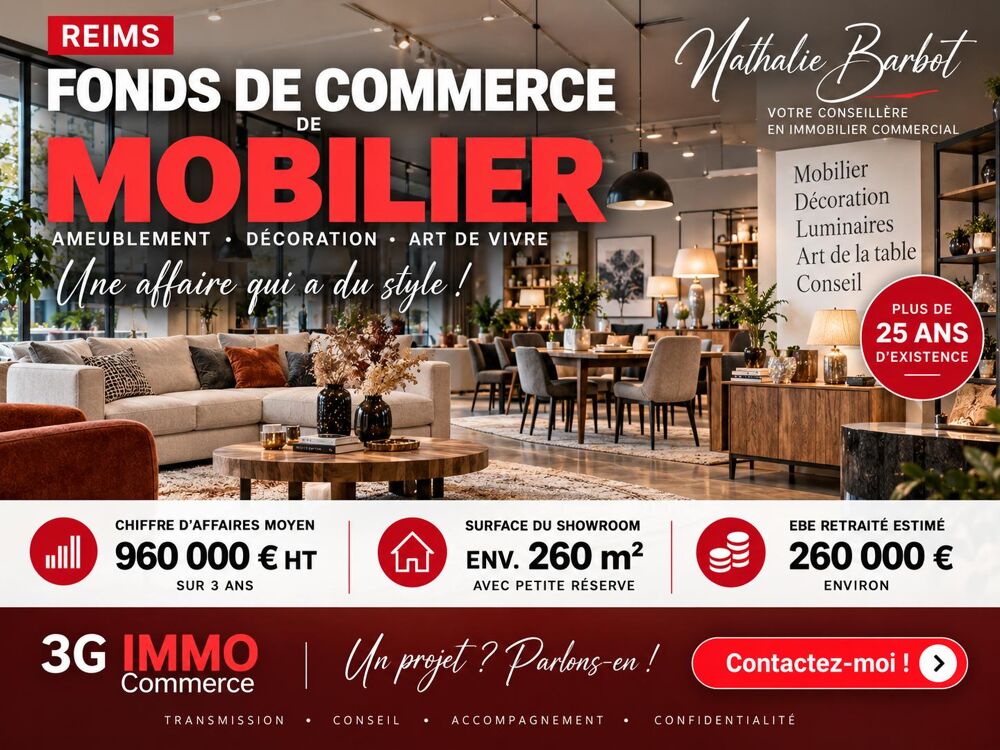   Vente fonds de commerce Equipement maison à Reims 