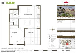  Appartement à vendre 2 pièces 