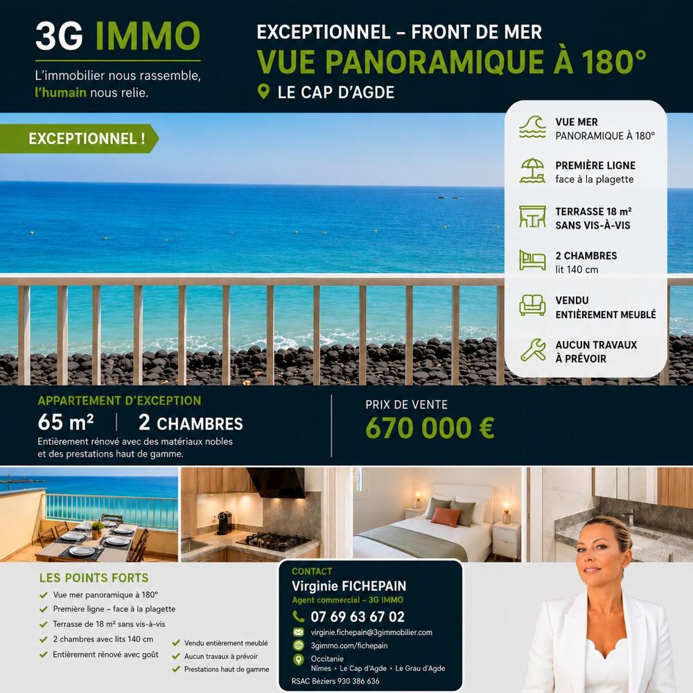 à vendre  Appartement Agde (34300)