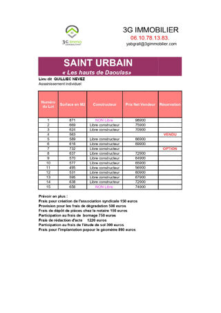  Terrain � vendre 495 m�