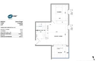  Appartement � vendre 2 pi�ces 43 m�