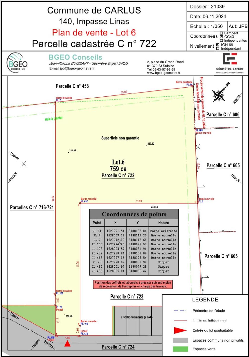 Vente Terrain Terrain constructible Carlus