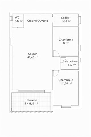  Appartement � vendre 3 pi�ces 76 m�
