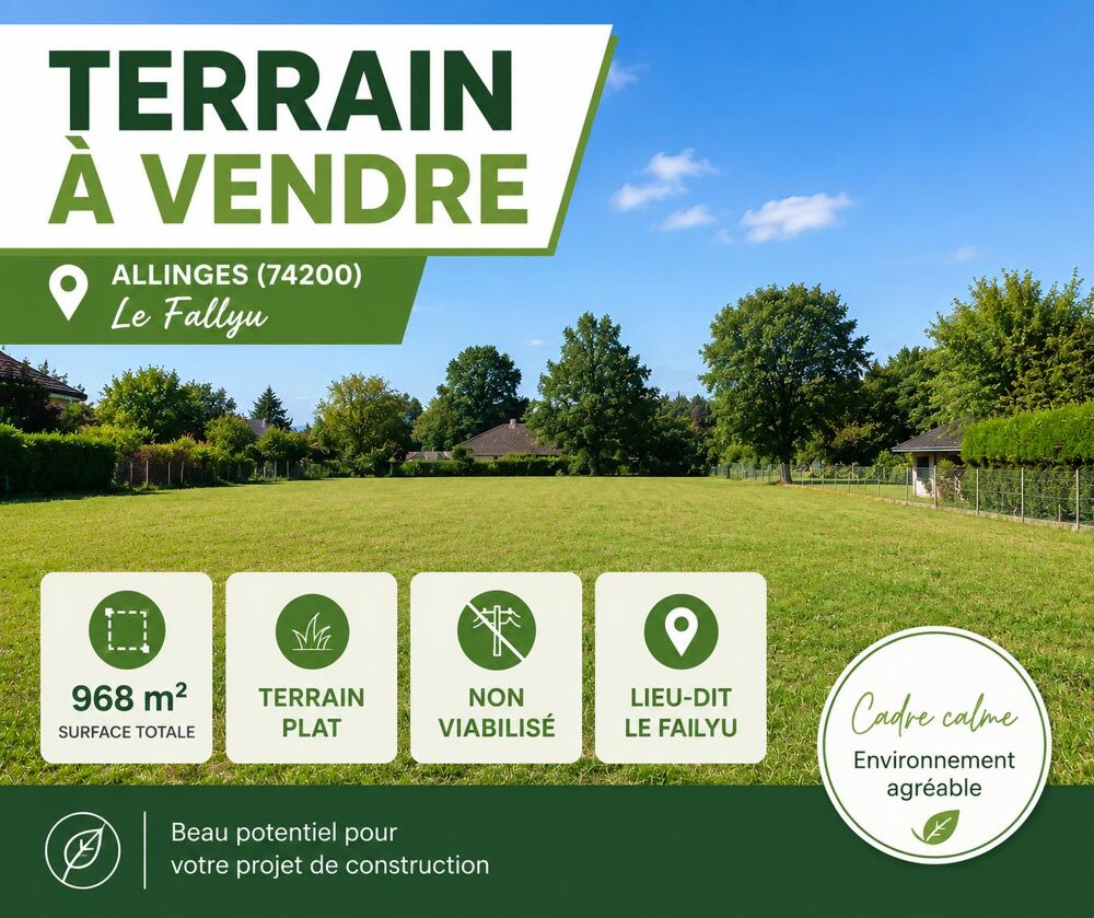Vente Terrain Terrain constructible Allinges