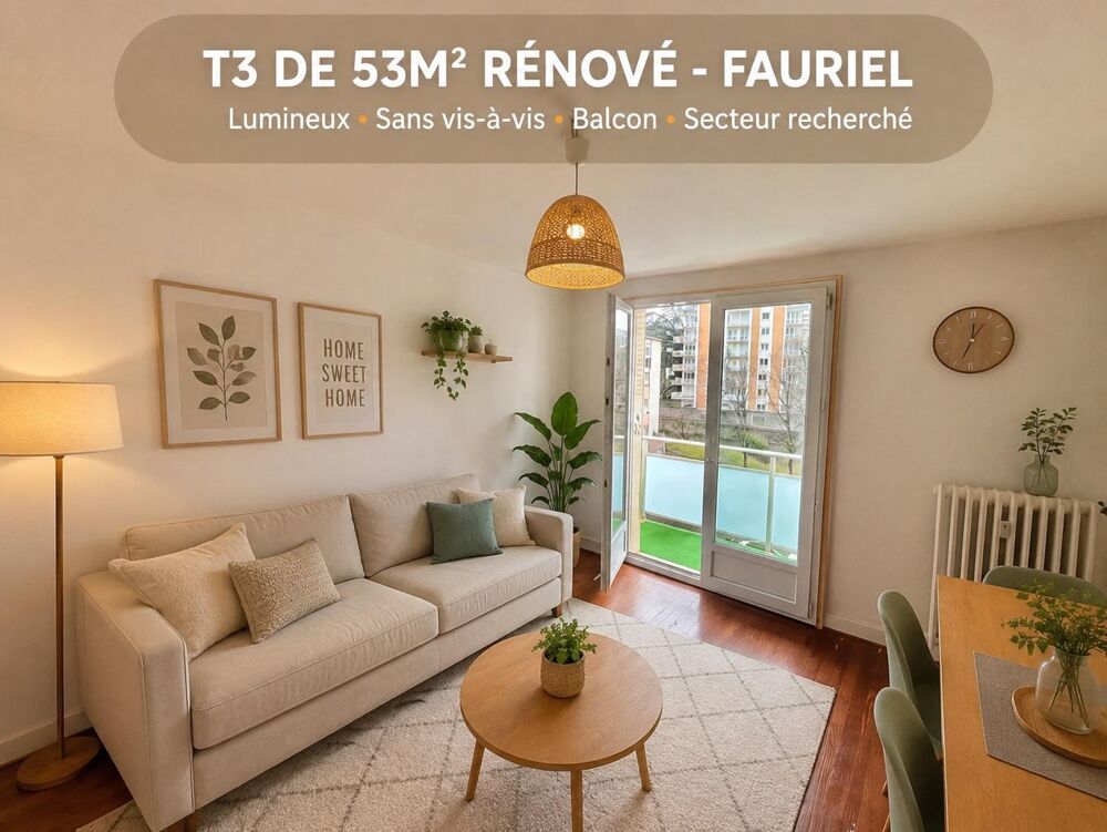 Appartement 3 pièces 53 m² · à Saint-Étienne · 53 m² · 74 500 €