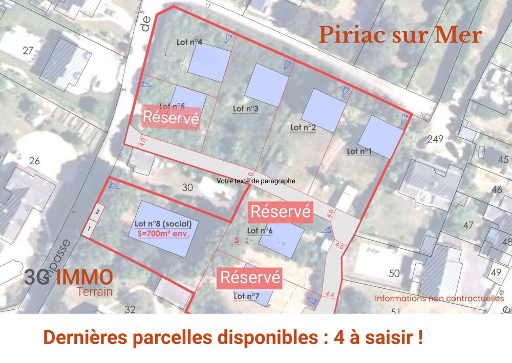 Vente Terrain Terrain constructible Piriac-sur-mer
