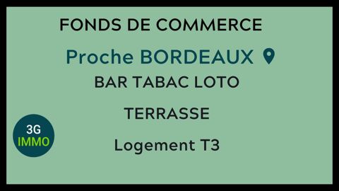 Vente fonds de commerce Tabac &agrave; Bordeaux 413000 33000 Bordeaux