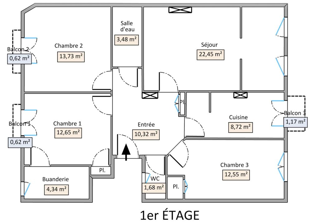 Vente Appartement Appartement 4 pièces Perpignan