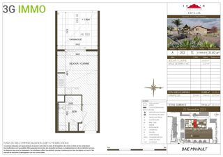  Appartement � vendre 1 pi�ce 22 m�