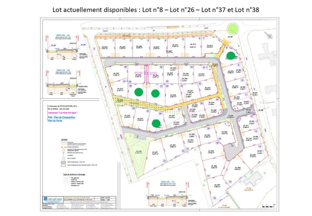 Vente Terrain Terrain constructible Puygouzon