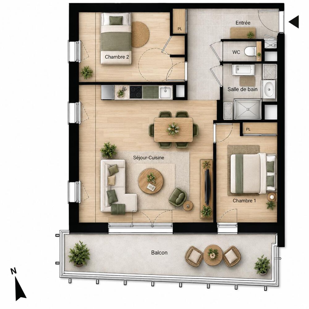 Vente Appartement Appartement 3 pièces Grigny