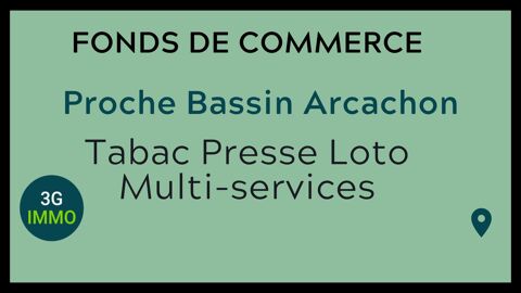 Vente fonds de commerce Tabac-Presse &agrave; Arcachon 579000 33120 Arcachon