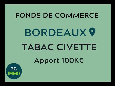 Vente fonds de commerce  &agrave; Bordeaux 384000 33000 Bordeaux
