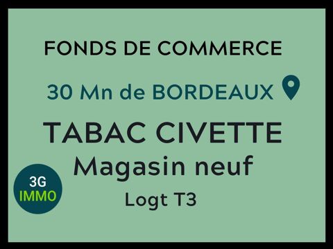 Vente fonds de commerce Tabac &agrave; Bordeaux 456000 33000 Bordeaux