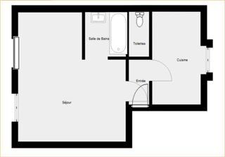  Appartement � vendre 1 pi�ce 28 m�