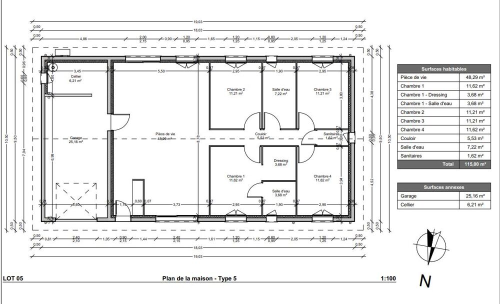 Maison 5 pièces