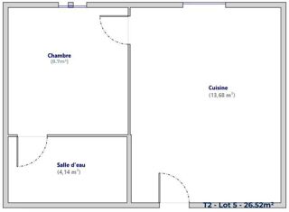  Appartement � louer 2 pi�ces 27 m�