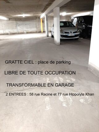  Parking / Garage � vendre 13 m� Villeurbanne