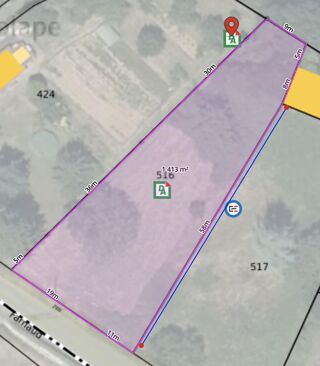  Terrain � vendre 1394 m�