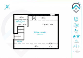  Appartement à vendre 1 pièce 33 m²