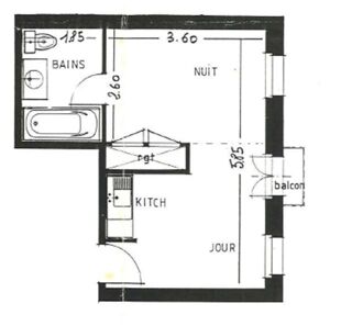 Appartement à vendre 1 pièce 