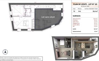  Appartement à vendre 2 pièces 35 m²