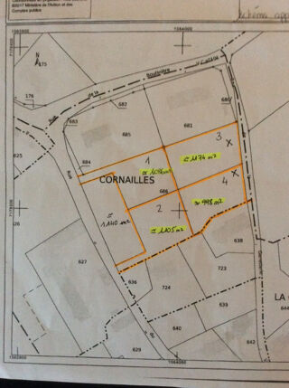  Terrain  vendre 1027 m Faye