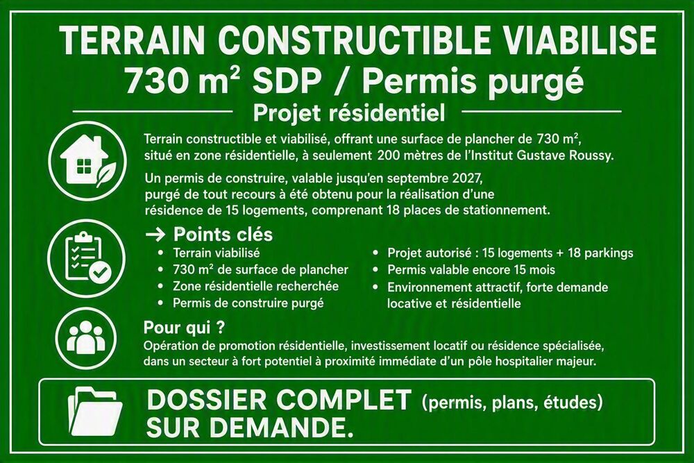 Vente Terrain Terrain Villejuif