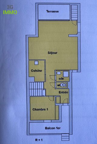  Appartement  vendre 4 pices 84 m