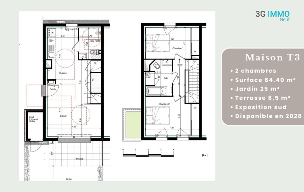 Maison 3 pièces