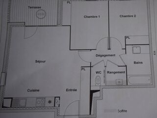  Appartement  vendre 3 pices 65 m