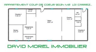  Appartement � vendre 4 pi�ces 90 m�