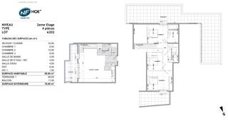  Appartement � vendre 4 pi�ces 80 m�